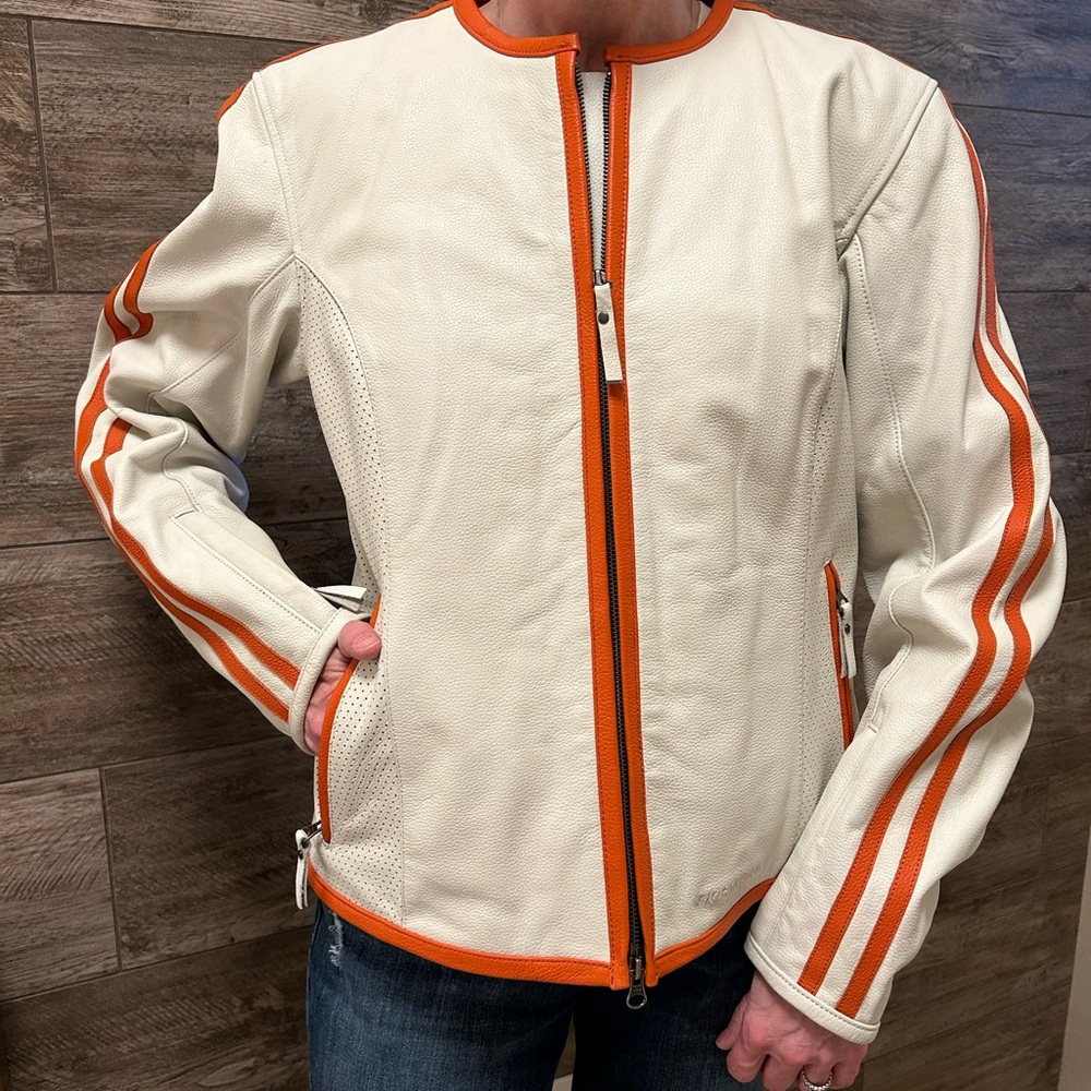 Women’s Leather Motorcycle Jacket - FirstGear “Betty” Jacket, Size XL